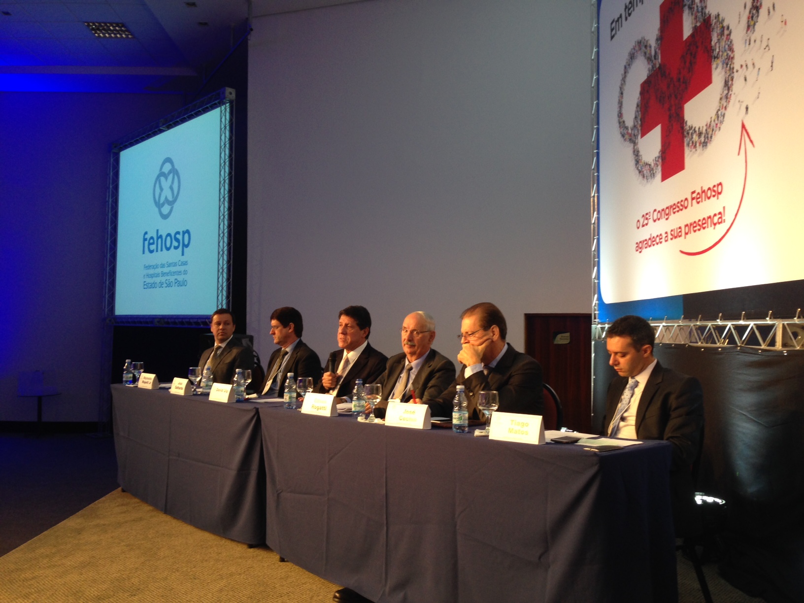 Da esquerda para a direita: Reynaldo Mapelli, Joao Galhardo, David Uip, Edson Rogatti, José Cechin e Tiago Farina
