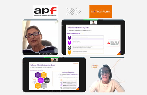 Novos desdobramentos da reforma tributária para organizações sem fins lucrativos são discutidos em webinar promovido pela APF e Mattos Filho